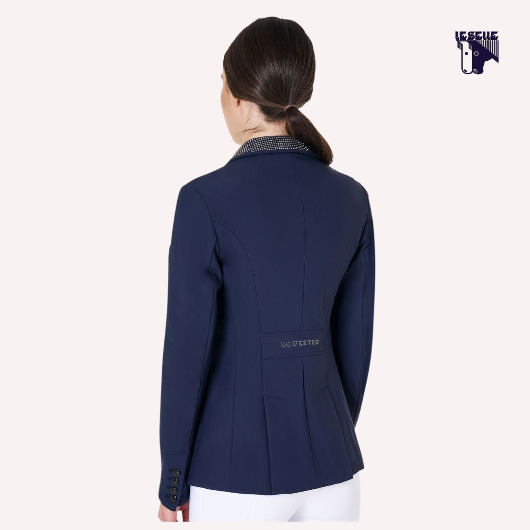 GIACCA EQUESTRO DA CONCORSO STRASS - BLU