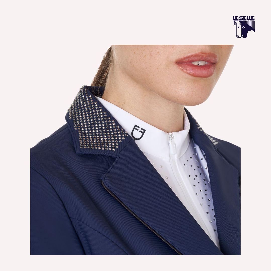 GIACCA EQUESTRO DA CONCORSO STRASS - BLU