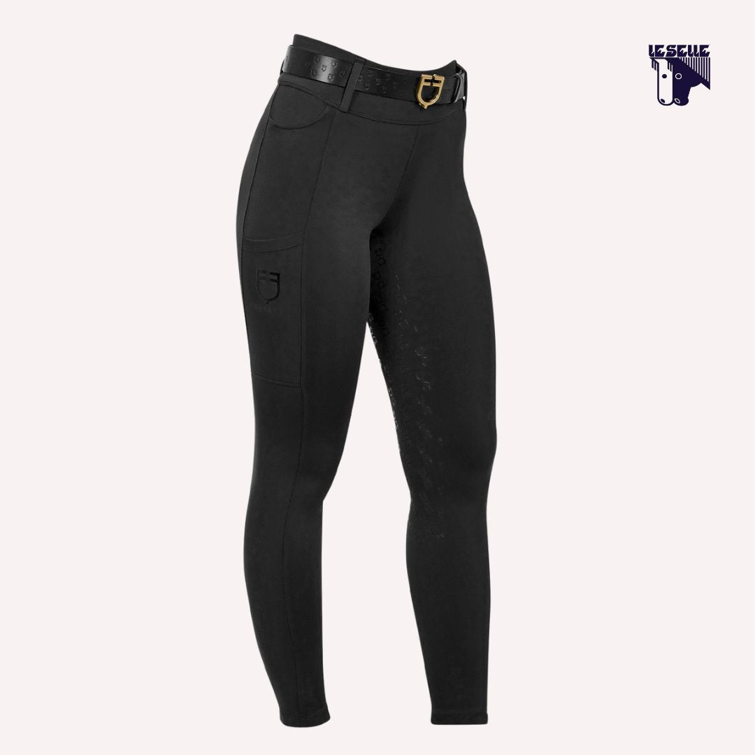 LEGGINGS EQUESTRO HYBRID - NERO