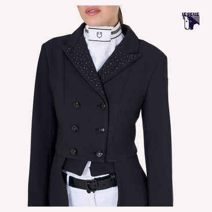 FRAC DONNA EQUESTRO CON STRASS - NERO
