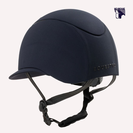 CAP EQUESTRO LOGO EMBOSSED LADY - BLU