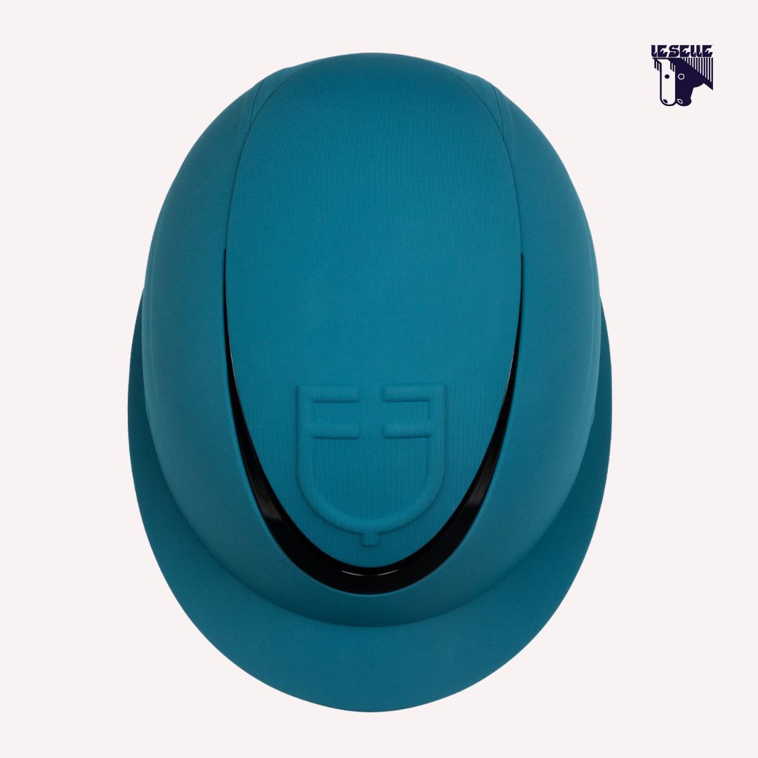 CAP EQUESTRO LOGO EMBOSSED LADY - PETROLIO