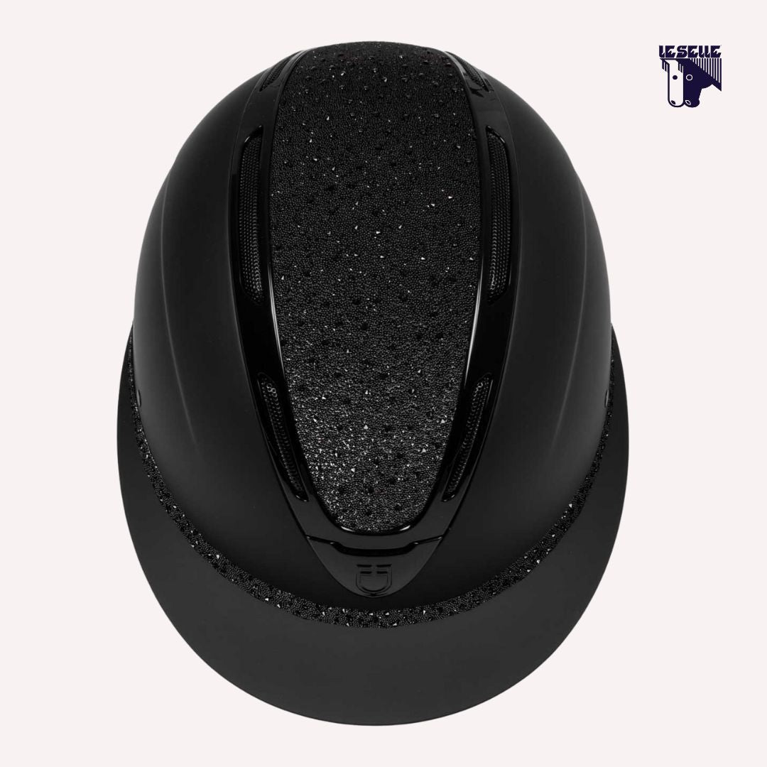 CAP EQUESTRO APOCALYPSE LADY - NERO E CRISTALLI