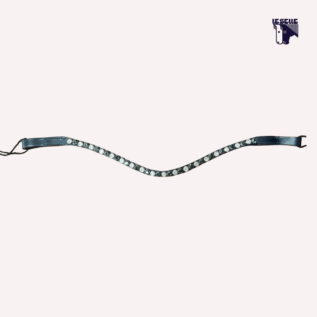 FRONTALINO SILVERLINE TACK - BIANCO/GRIGIO