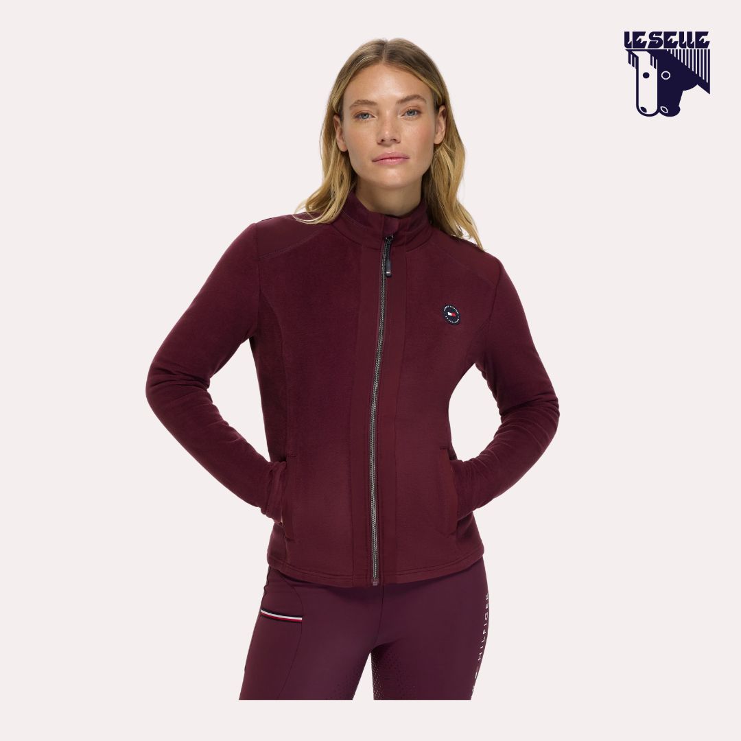 FELPA TOMMY HILFIGER ELMONTE - DEEP BURGUNDY