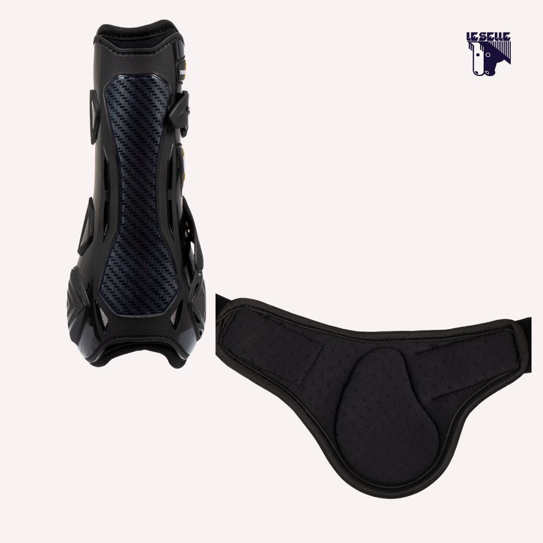 SET PARATENDINI E PARANOCCHE EQUESTRO SPIDER MAN - NERO