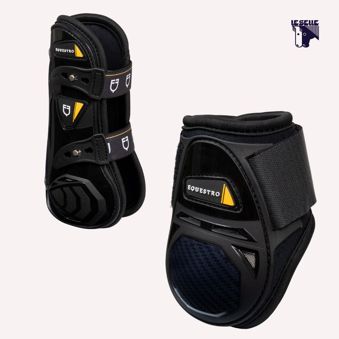 SET PARATENDINI E PARANOCCHE EQUESTRO SPIDER MAN - NERO