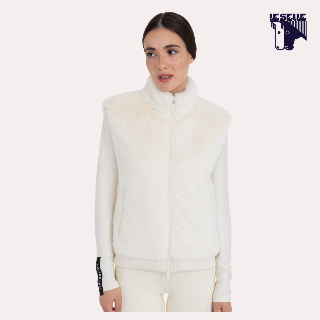 SMANICATO EQUESTRO FAUX FUR - ANTIQUE WHITE