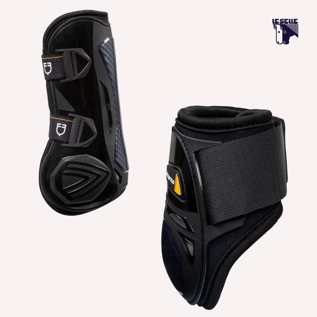 SET PARATENDINI E PARANOCCHE EQUESTRO SPIDER MAN - NERO