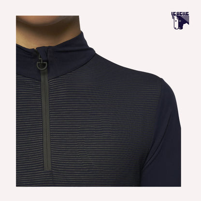 POLO TECNICA JERSEY FLEECE CAVALLERIA TOSCANA - BLU