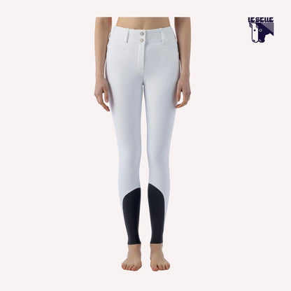 PANTALONI  CRYSTALEF EQUILINE - BIANCO