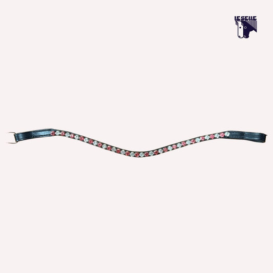FRONTALINO SILVERLINE TACK - BIANCO/ROSA