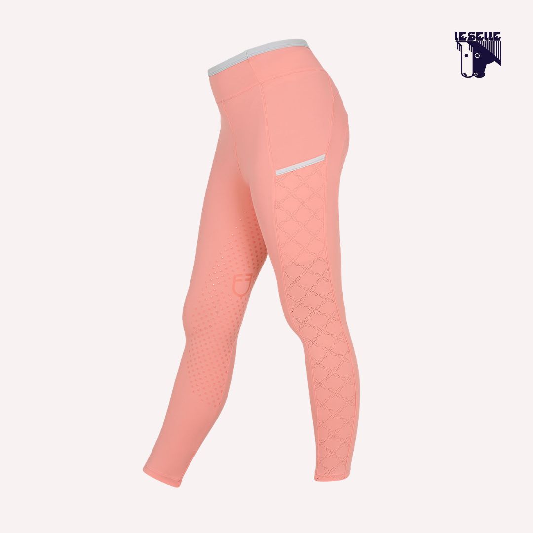LEGGINGS BAMBINA CON DECORAZIONI FLOREALI EQUESTRO - FLOREALE