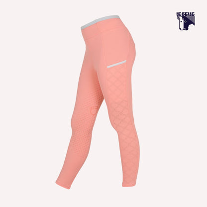 LEGGINGS BAMBINA CON DECORAZIONI FLOREALI EQUESTRO - FLOREALE