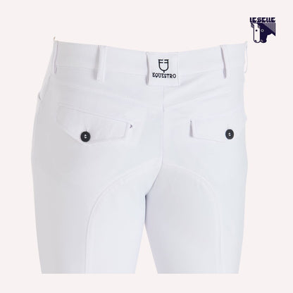 PANTALONI CASPAR LIGHT SLIM FIT EQUESTRO - BIANCO