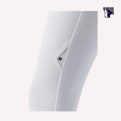 PANTALONI  CRYSTALEF EQUILINE - BIANCO