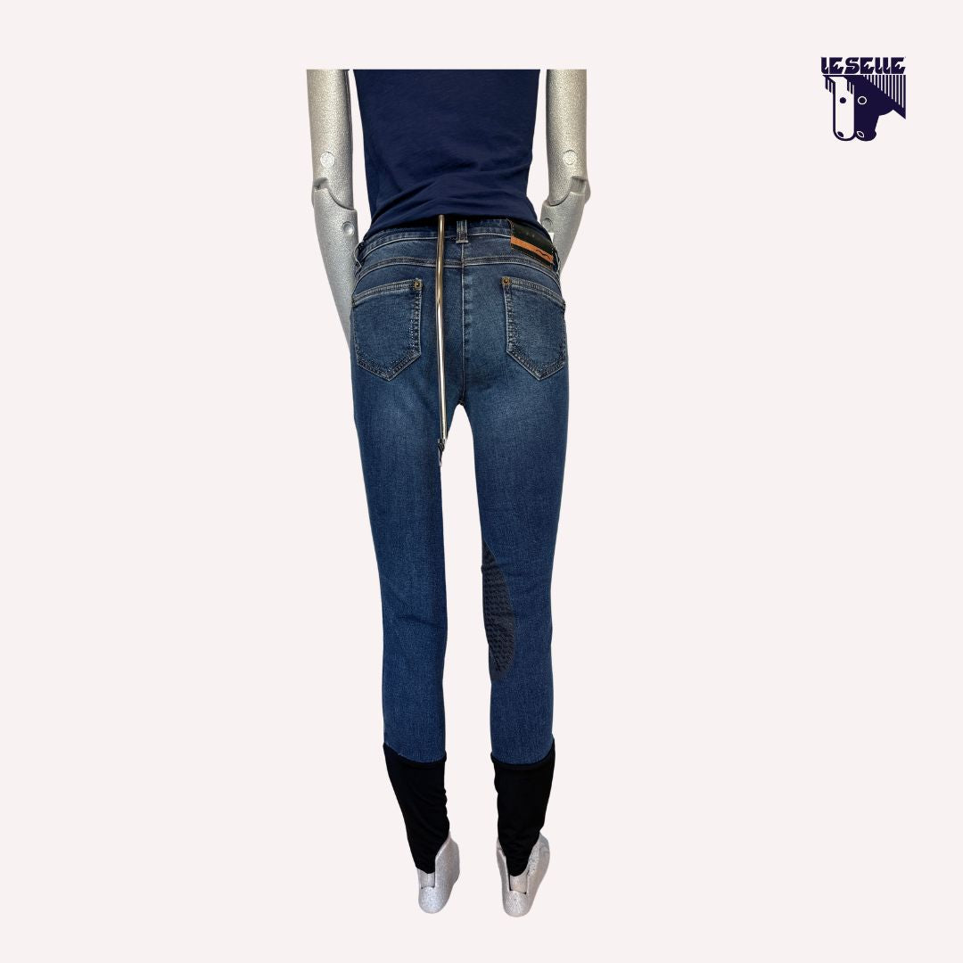 JEANS NECI GRIP AL GINOCCHIO ANIMO - DENIM