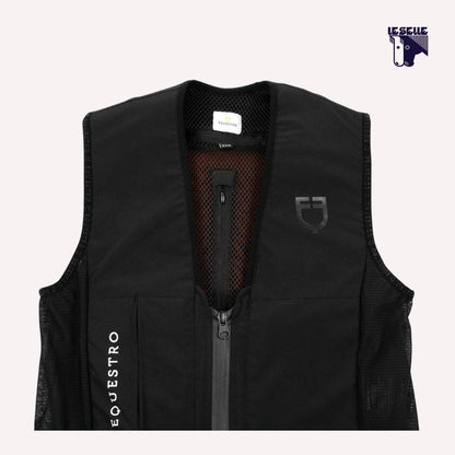 GILET AIRBAG CON PROTEZIONE POSTERIORE LIVELLO 2 EQUESTRO - NERO
