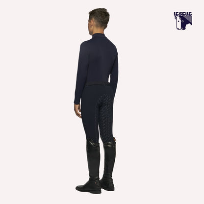 POLO TECNICA JERSEY FLEECE CAVALLERIA TOSCANA - BLU