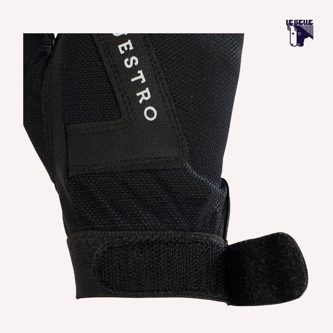 GUANTI UNISEX IN TESSUTO TECNICO EQUESTRO - NERO