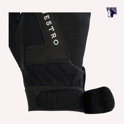 GUANTI UNISEX IN TESSUTO TECNICO EQUESTRO - NERO