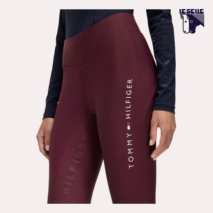 LEGGINGS INVERNALI TOMMY HILFIGER ELMIRA - DEEP BURGUNDY