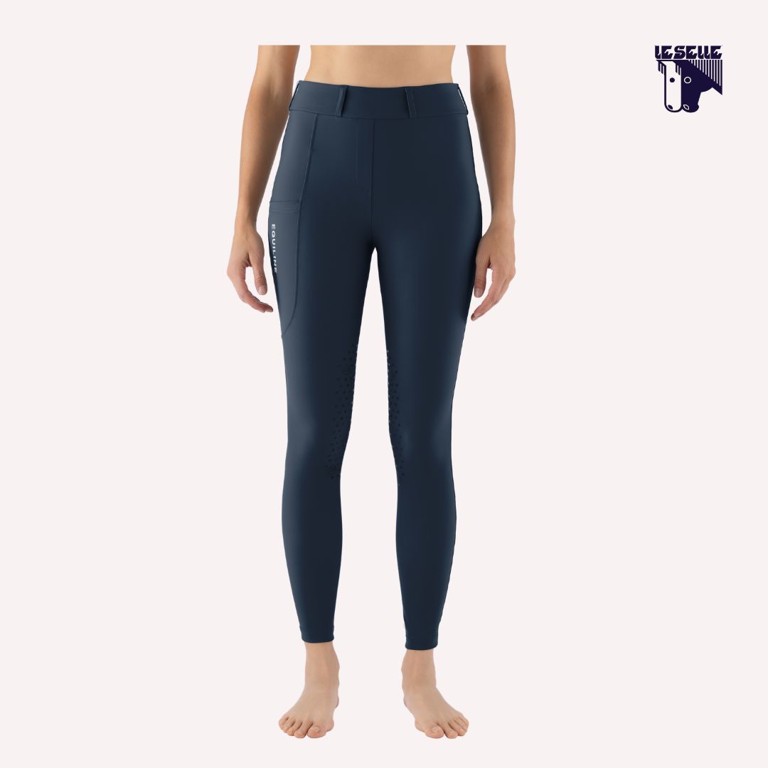 LEGGINGS EQUILINE EQCLESSK - BLU