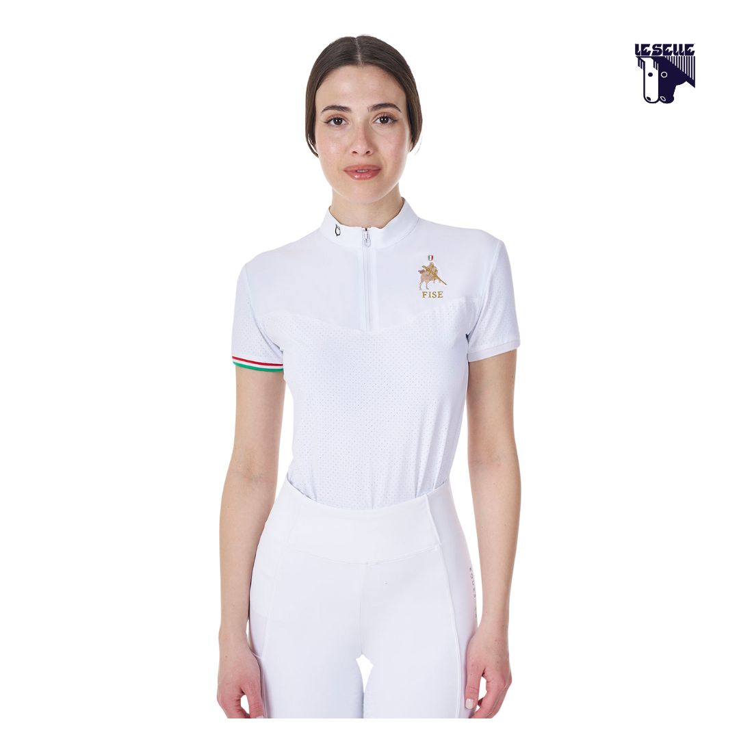 POLO CONCORSO EQUESTRO X FISE FLAG ZIP