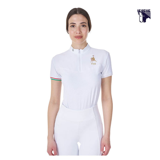 POLO CONCORSO EQUESTRO X FISE FLAG ZIP