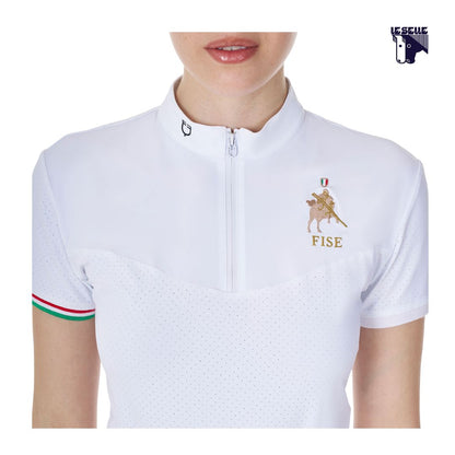 POLO CONCORSO EQUESTRO X FISE FLAG ZIP