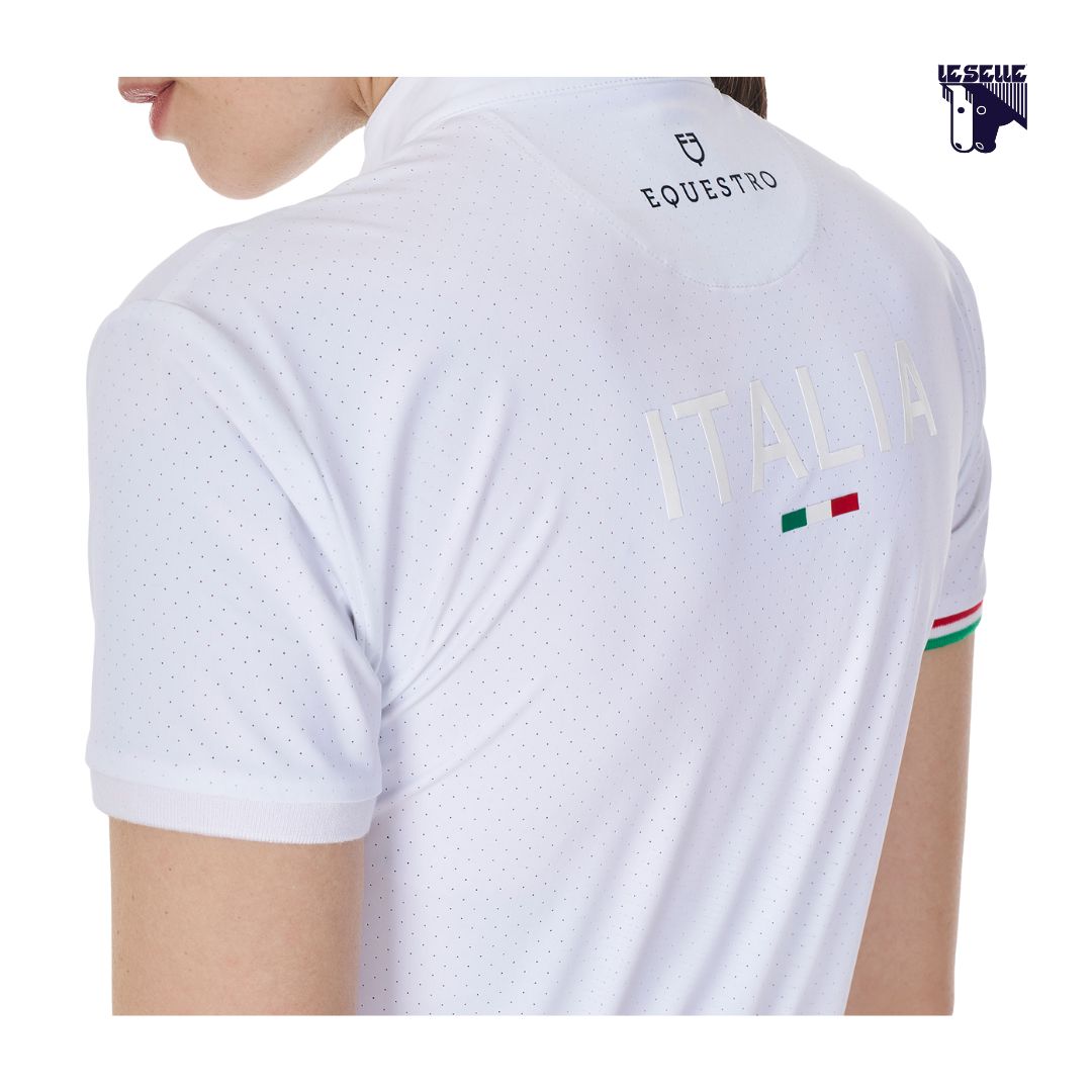 POLO CONCORSO EQUESTRO X FISE FLAG ZIP