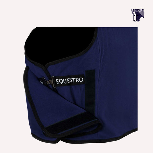 COPERTA IN PILE EQUESTRO X FISE - BLU