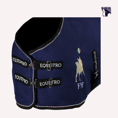 COPERTA NIDO D'APE EQUESTRO X FISE - BLU