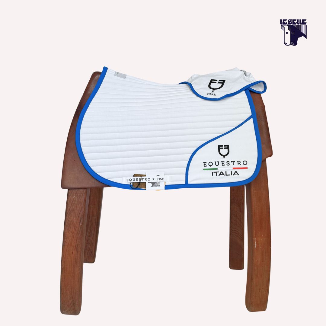 SOTTOSELLA E CUFFIETTA EQUESTRO X FISE - BIANCO