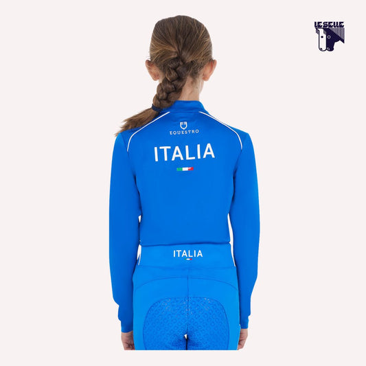 TRAINING TOP EQUESTRO X FISE MANICA LUNGA - ROYAL