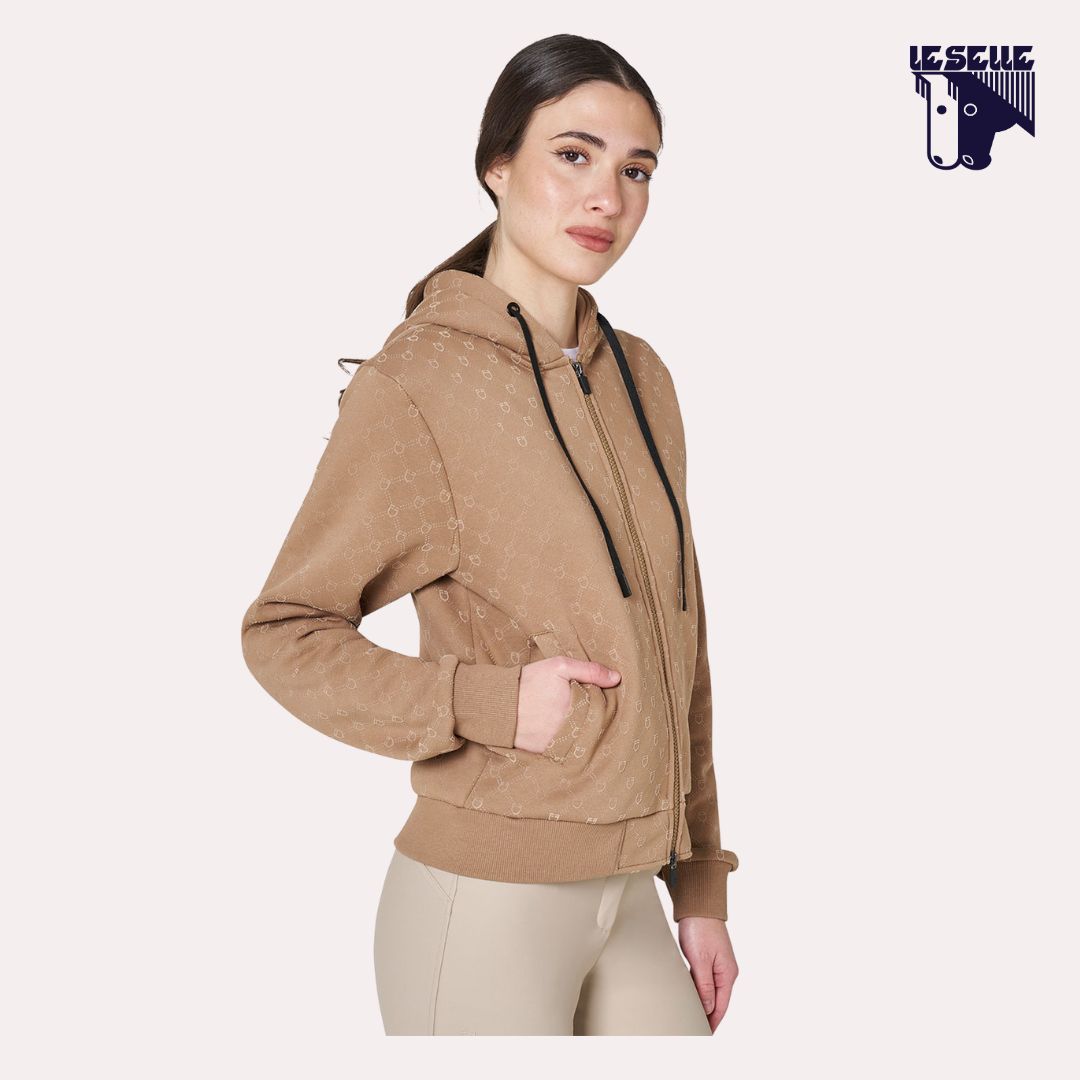 FELPA EQUESTRO MULTILOGO - BEIGE