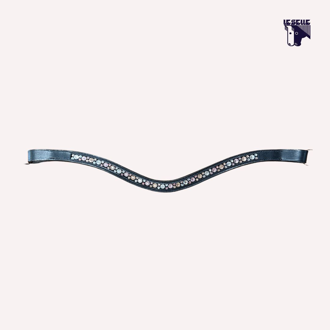 FRONTALINO SILVERLINE TACK - ROSA&AZZURRO