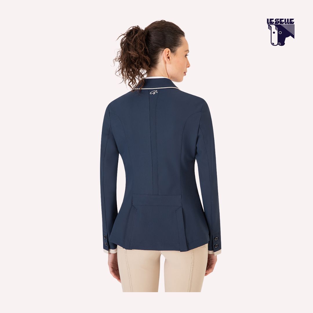 GIACCA AMANDA SARM HIPPIQUE - BLU/BEIGE