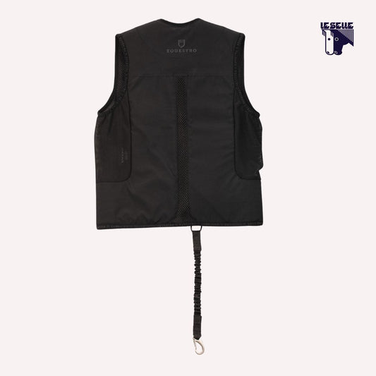 GILET AIRBAG CON PROTEZIONE POSTERIORE LIVELLO 2 EQUESTRO - NERO