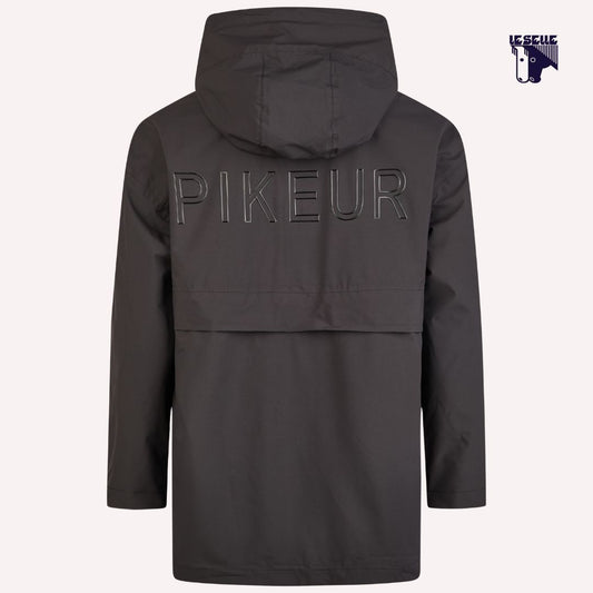 PIKEUR PONCHO RAIN ZIP - NERO