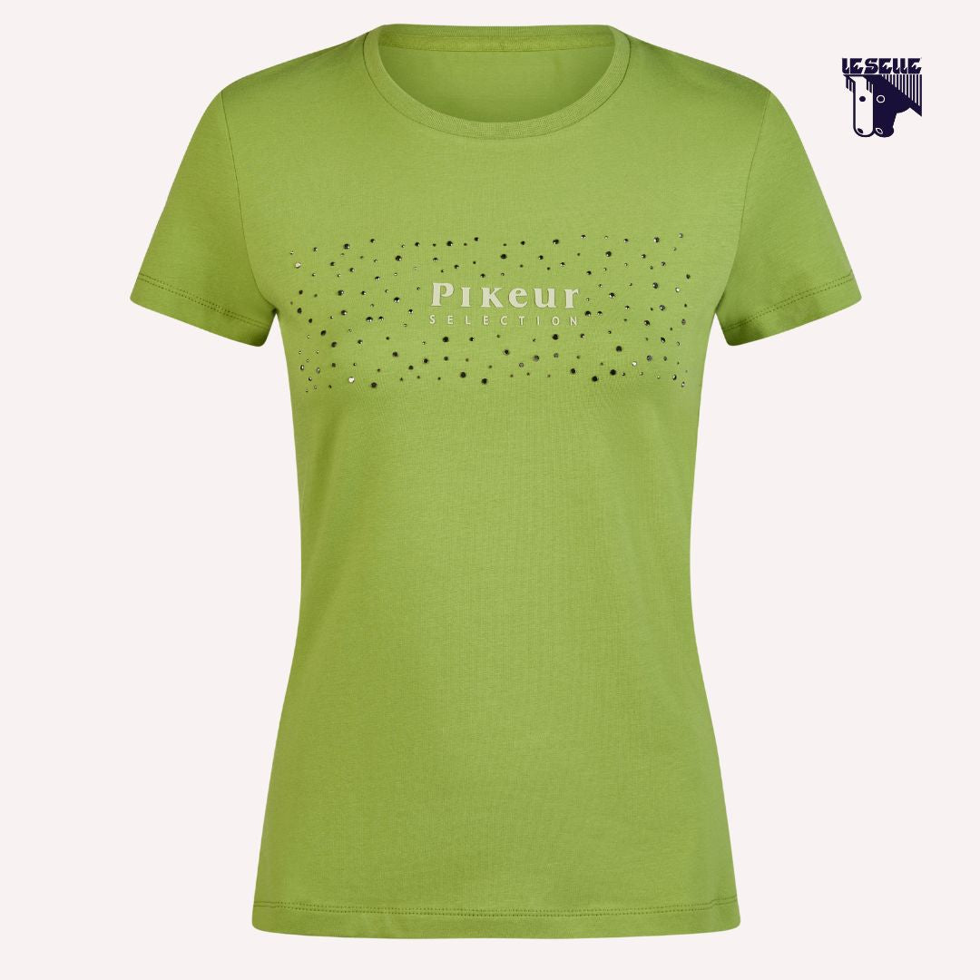 T-SHIRT IN COTONE PIKEUR - LIME