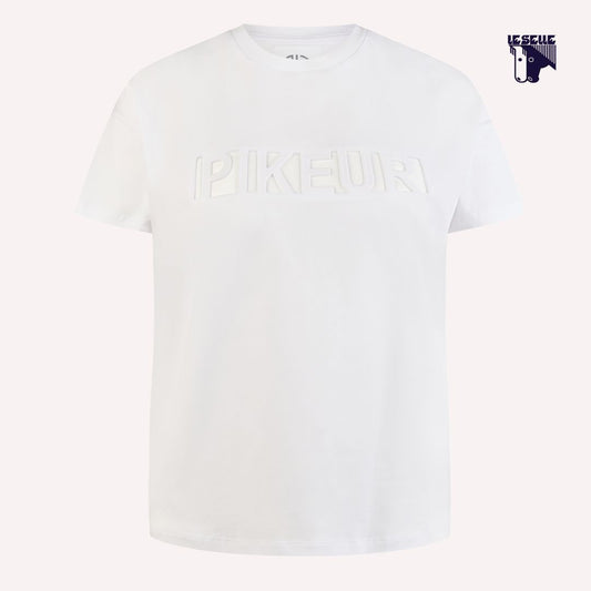 T-SHIRT PIKEUR OVERSIZE - BIANCO