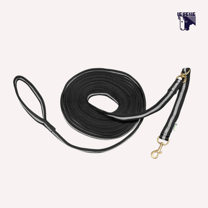 LONGIA IN COTONE IMBOTTITO (8MT) UMBRIA EQUITAZIONE - NERO/GRIGIO