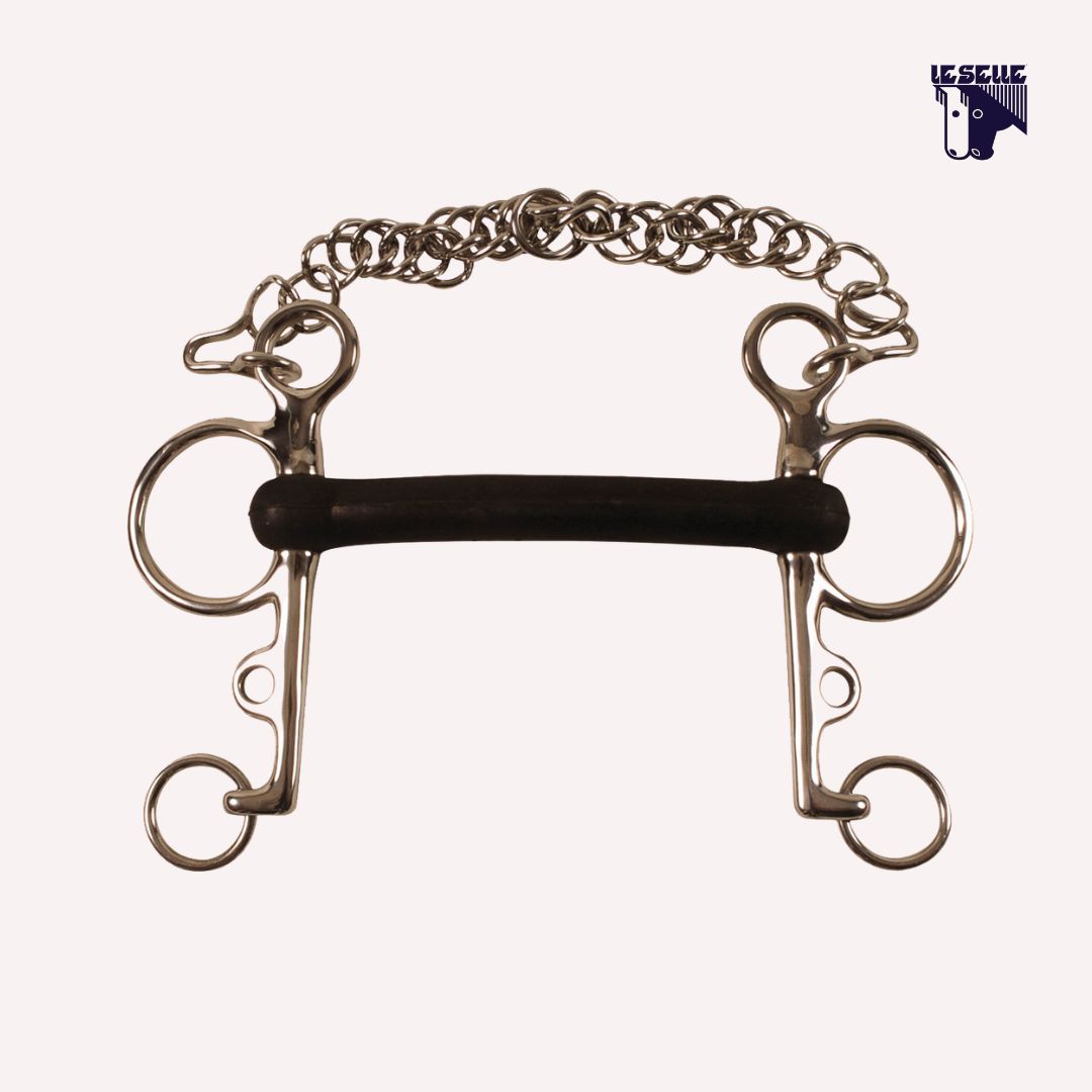 PELHAM INOX INTERO GOMMA FLEX UMBRIA EQUITAZIONE