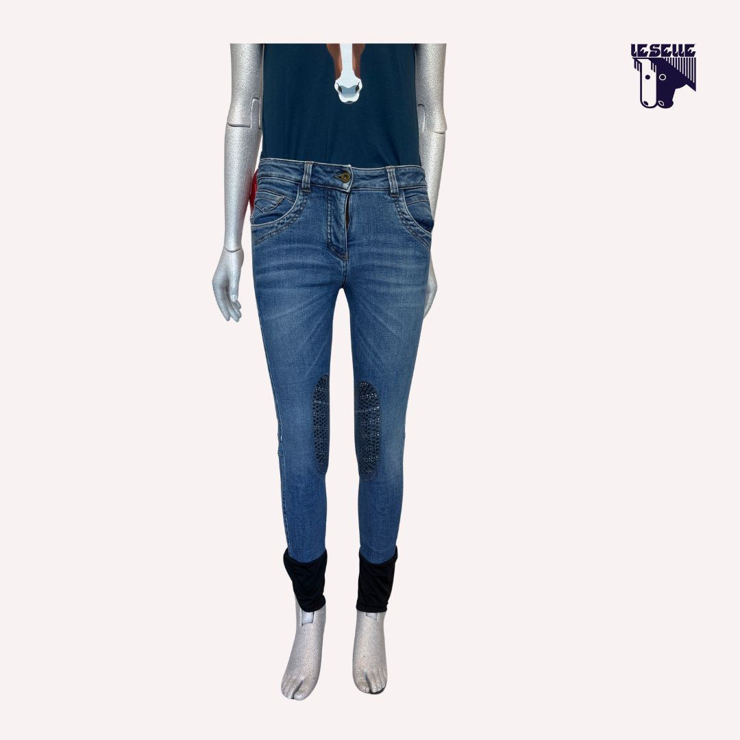 JEANS NORGET GRIP AL GINOCCHIO ANIMO - DENIM