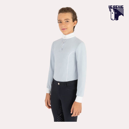 POLO SAFIRA PIQUET DA CONCORSO BIMBI SARM HIPPIQUE - AZZURRO