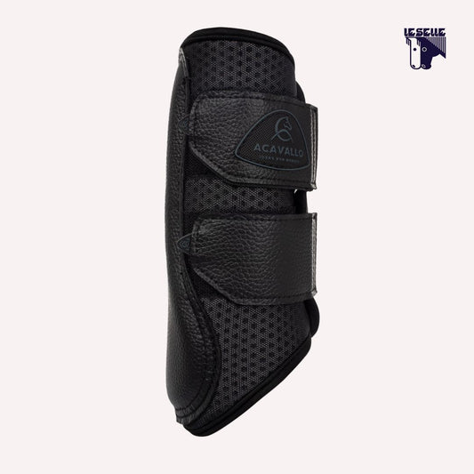 STINCHIERE ANTERIORI NEOPRENE TRAFORATO ACAVALLO - NERO