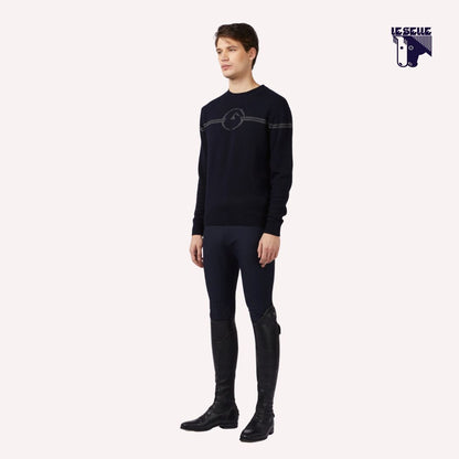 MAGLIONE BUCAREST GIROCOLLO DA UOMO VESTRUM - BLU