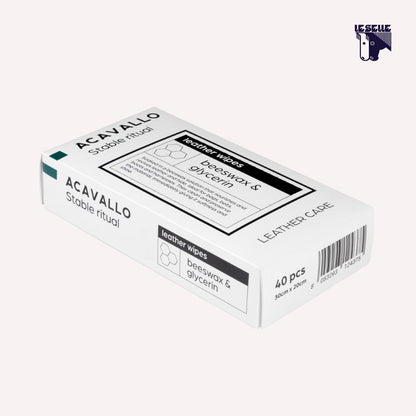 SALVIETTE PER CUOIO ALLA CERA D'API 40 PZ ACAVALLO