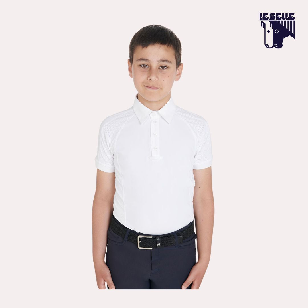 POLO DA CONCORSO BIMBO EQUESTRO - BIANCO